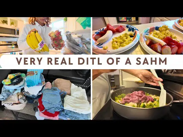 Video thumbnail for Struggle Day In The Life of a Pregnant SAHM & Homemaker: Cooking, Cleaning, Laundry, Unpacking