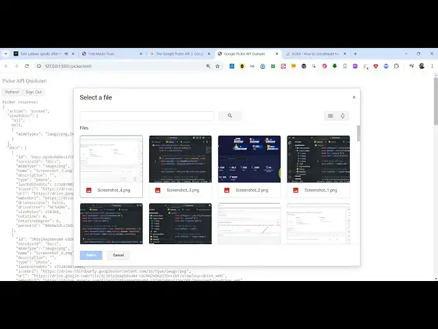 Video thumbnail for Javascript Google Drive File Picker API Example to Upload, Download & Display Files in Browser