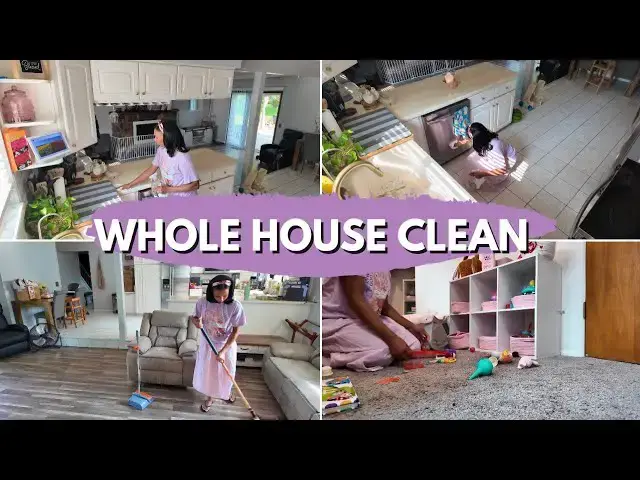 Video thumbnail for 1 Hour WHOLE HOUSE Clean With Me & Declutter