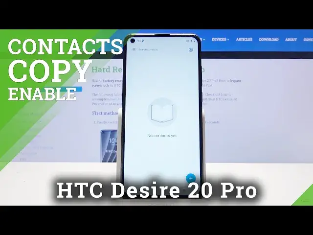 'Video thumbnail for How to Copy Contacts in HTC Desire 20 Pro – Move Contacts'