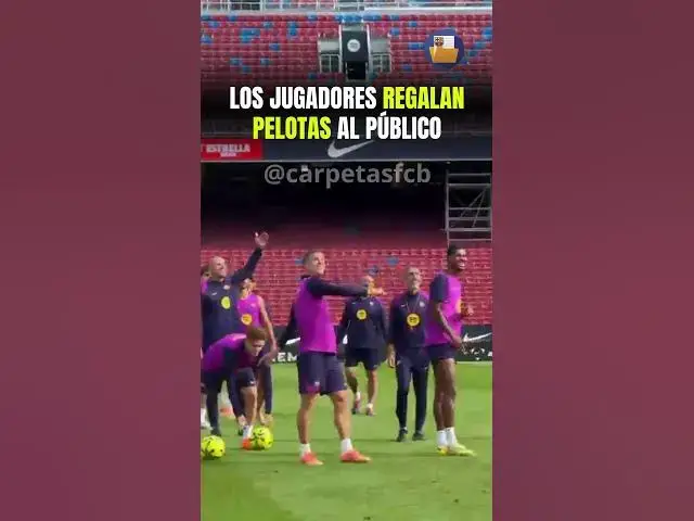 Video thumbnail for LOS JUGADORES REGALAN PELOTAS AL PÚBLICO