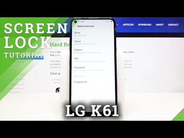 'Video thumbnail for How to Change Lock Method in LG K61 – Screen Lock'