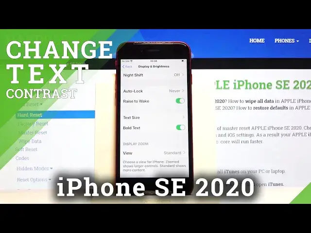 'Video thumbnail for How to Turn On High Contrast Text in iPhone SE 2020 – Customize Display'