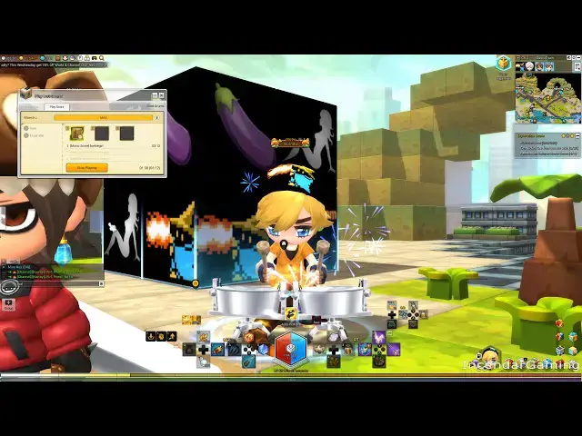 Video thumbnail for Aqua Barbie Girl Maple Story 2 MML music sheet import with lyrics