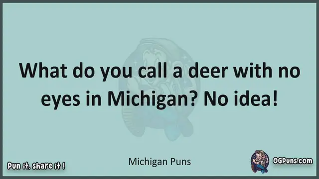 Video thumbnail for Michigan - Jokes, Puns, Wordplays, and Laughter