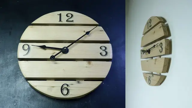 'Video thumbnail for Clock made of wood'