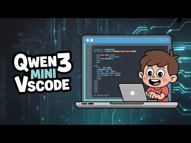 'Video thumbnail for This China's Qwen3 Mini VSCode Coding Editor Generates Unlimited Free Coding Apps & Games From Text'