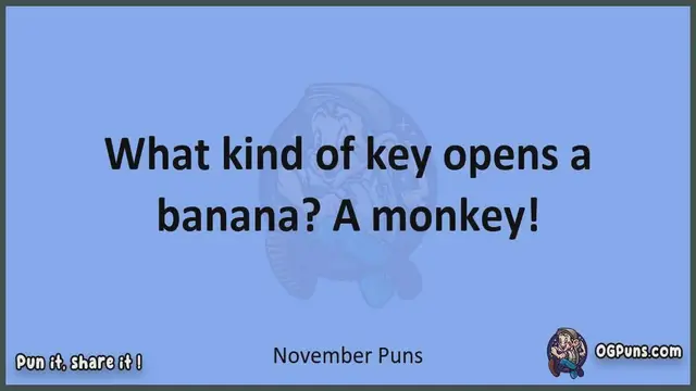 Video thumbnail for November - Jokes, Puns, Wordplays, and Laughter