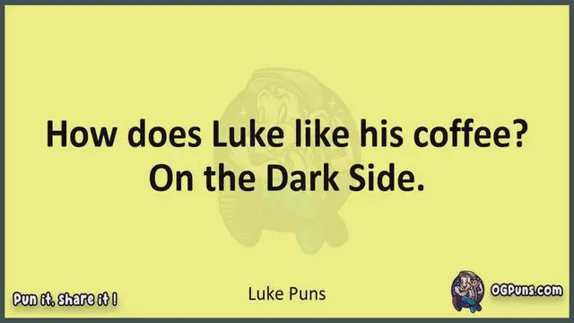 Video thumbnail for Luke - Jokes, Puns, Wordplays, and Laughter