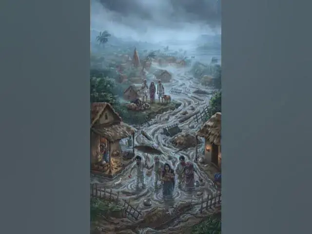 Video thumbnail for 1880 இந்தியாவின் வெள்ளக் காட்சி  | Ghibli Style 2D Animation