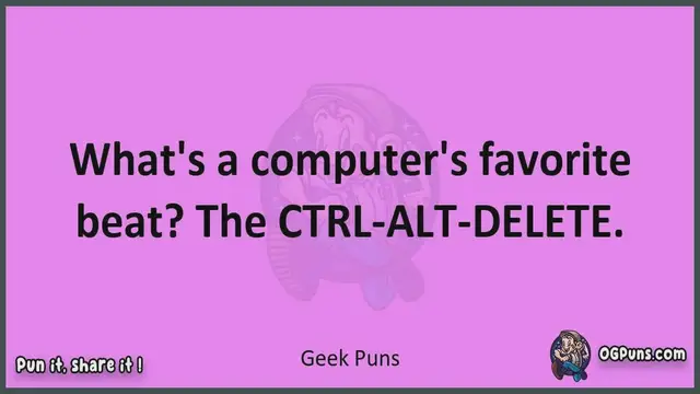 Video thumbnail for Geek - Jokes, Puns, Wordplays, and Laughter