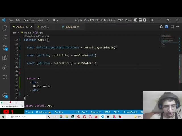 Video thumbnail for Build a React.js PDF Document Custom Viewer With Validation & Controls Using pdfjs-dist in JS