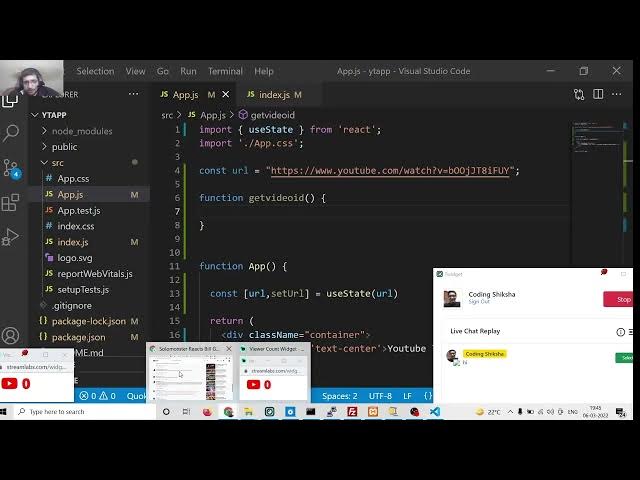 Video thumbnail for React js Project to Build Youtube Video Thumbnail Downloader in Browser Using JSX & Javascript
