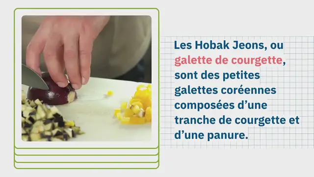 Video thumbnail for Hobak Jeon / Galette de courgette / 호박전