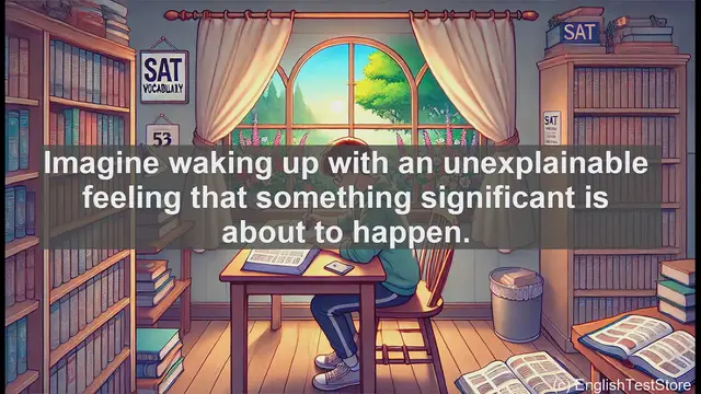 Video thumbnail for 5000 Must Know SAT Vocabulary - Premonition: Understanding the Intuitive Sense of Future Events