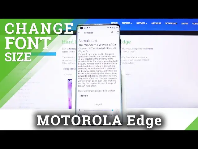 'Video thumbnail for How to Adjust Font Size in Motorola Edge – Change Text Size'