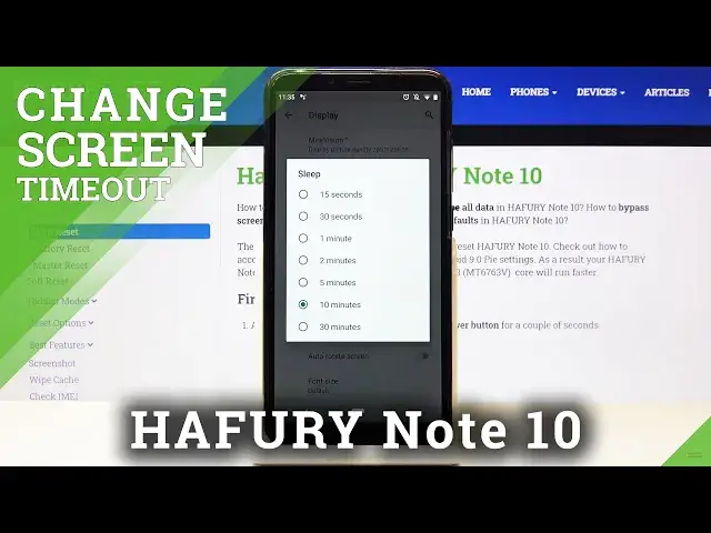 Video thumbnail for How to Set a Screen Timeout in HAFURY Note 10 – Change Screen Timeout