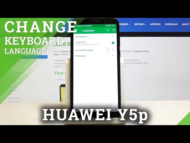 'Video thumbnail for How to Change Keyboard Dictionary in HUAWEI Y5p – Keyboard Settings'