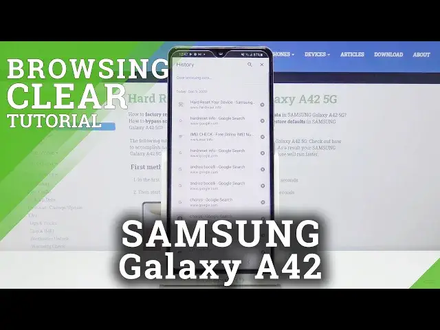 Video thumbnail for How to Reset Browsing History in Samsung Galaxy A42 - Clear Browser Data