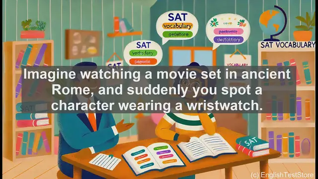 Video thumbnail for 5000 Must Know SAT Vocabulary - What Is an Anachronism? Exploring Time-Bending Errors in Language