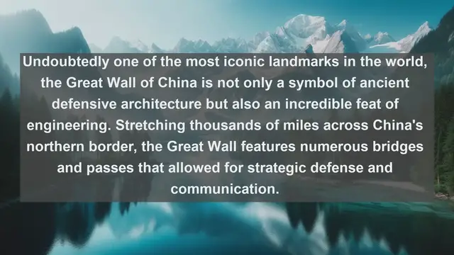 Video thumbnail for Bridging the Past and Present: China's Top 10 Iconic Bridges