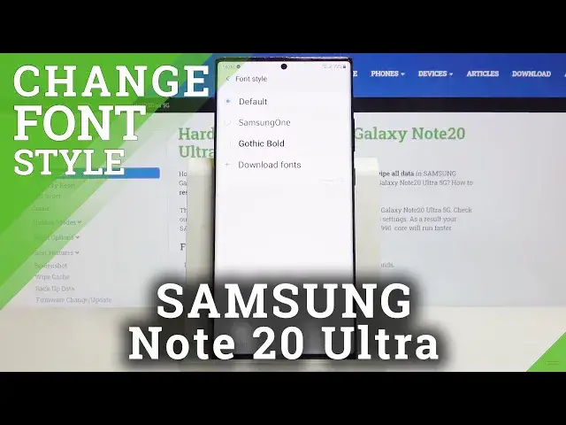 'Video thumbnail for How to Change Font Style in SAMSUNG Galaxy Note 20 Ultra – Font Customization'