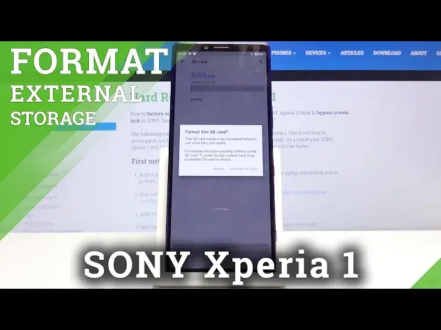 'Video thumbnail for How to Format SD Card in SONY Xperia 1 – Refresh External Storage'
