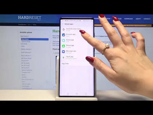 Video thumbnail for Apps Settings in LG Wing – Default Apps List