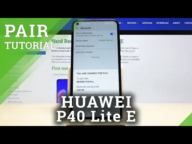 'Video thumbnail for How to Pair Device to Huawei P40 Lite E | Bluetooth Connection'