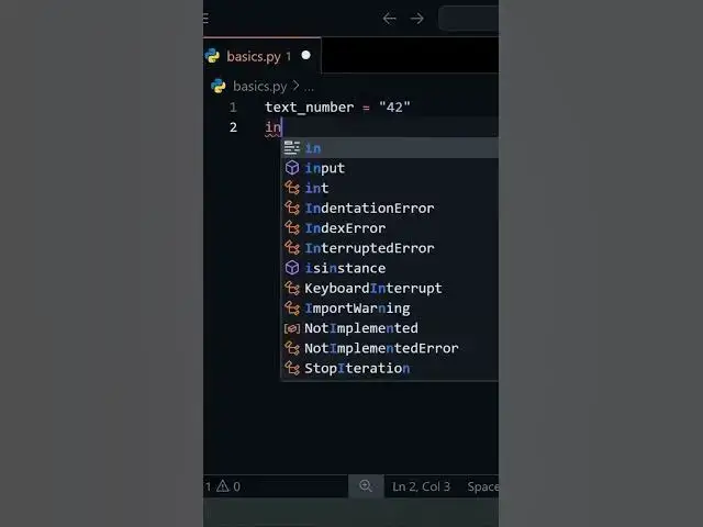 Video thumbnail for When you take input in Python, it always comes as text.  #shorts