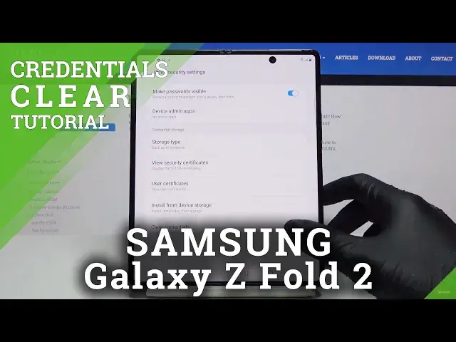'Video thumbnail for How to Clear Credentials in SAMSUNG Galaxy Z Fold 2 – Reset Certificates'