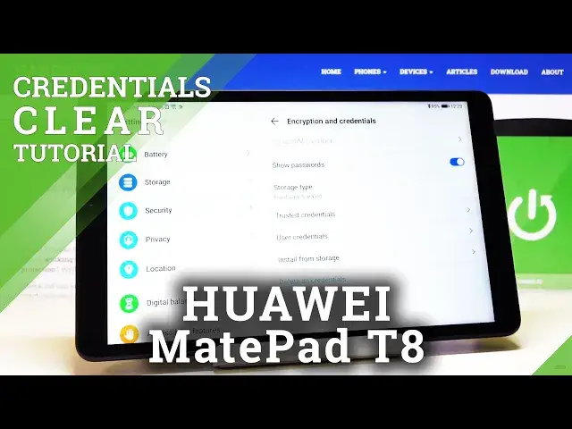 'Video thumbnail for How to Clear Credentials in HUAWEI MatePad T8 – Remove All Certificates'
