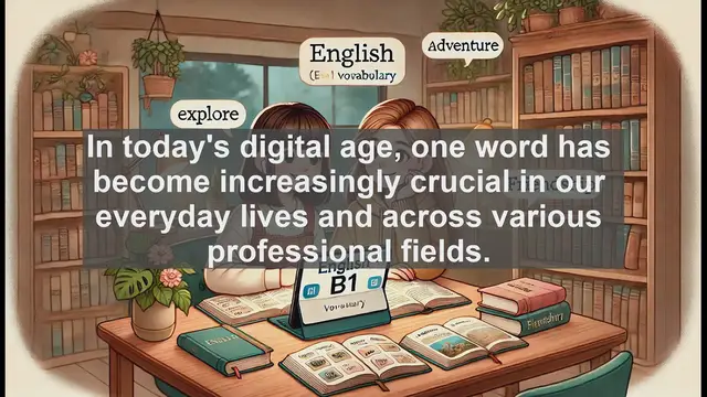 Video thumbnail for 2500 Must Know CEFR B1 Vocabulary - Data: Essential Vocabulary for Advanced English