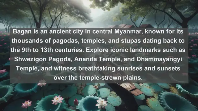 Video thumbnail for Unveiling Myanmar: Top 10 Must-Visit Destinations in the Land of Golden Temples