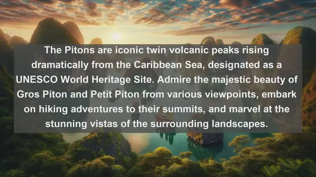 Video thumbnail for Explore the Enchanting Beauty of Saint Lucia: Top 10 Must-Visit Destinations in the Caribbean Gem