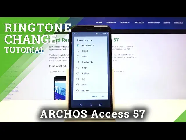 'Video thumbnail for How to Change Ringtone in ARCHOS Access 57 – Access Available Ringtones'