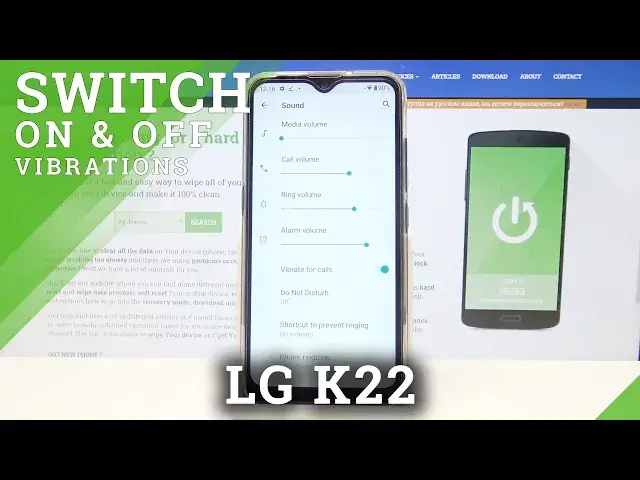 'Video thumbnail for How to Turn On Vibrations on LG K22 – Open Vibration Settings'