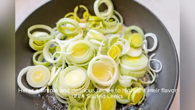 Video thumbnail for leek recipe