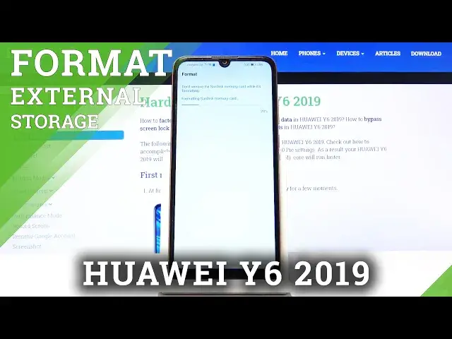 'Video thumbnail for How to Format SD Card in Huawei Y6 2019 - Remove Files from Memory Card'