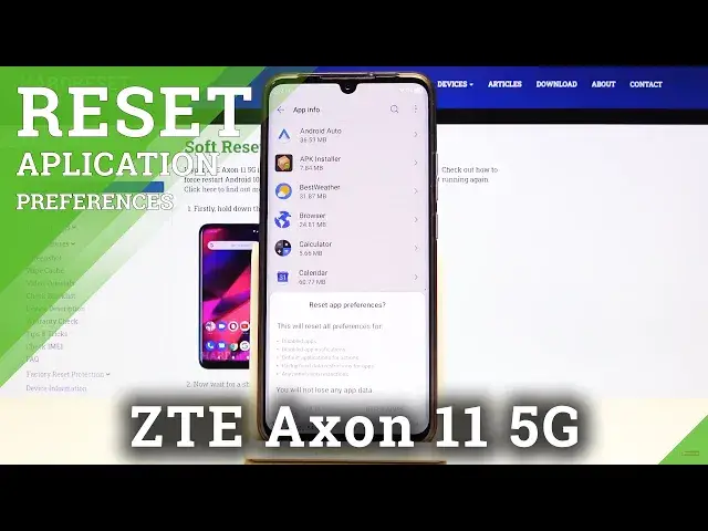 'Video thumbnail for How to Reset App Preferences in ZTE Axon 11 5G – Restore App Preferences'
