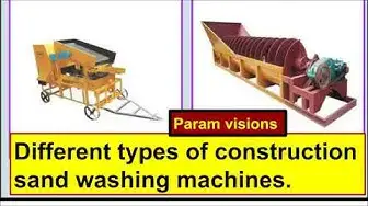Video thumbnail for Different types of construction sand washing machine/Various types of sand washing machine.