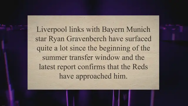 'Video thumbnail for Liverpool have held talks with 21-year-old Bundesliga midfielder'