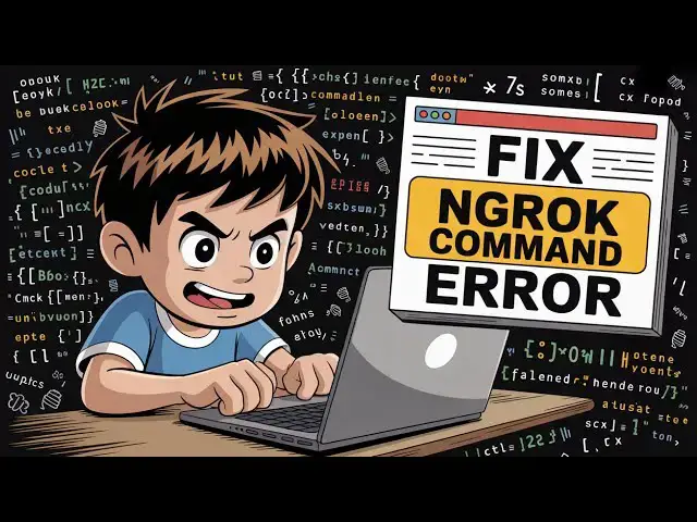 Video thumbnail for How to fix ngrok is not recognized as an internal and external Command Error in Terminal