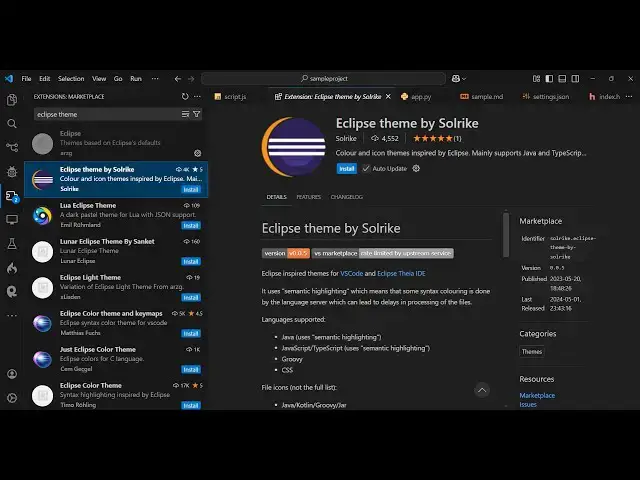 Video thumbnail for VS Code Tutorial to Integrate Eclipse Java IDE Dark and Light Theme Video For Beginners