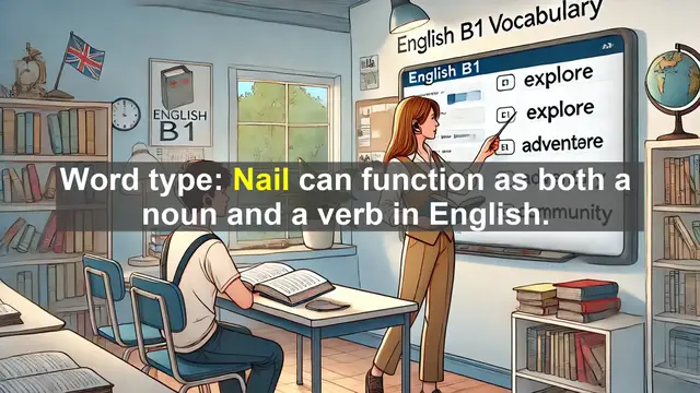 Video thumbnail for 2500 Must Know CEFR B1 Vocabulary - The Word 'Nail': More Than Just a Body Part