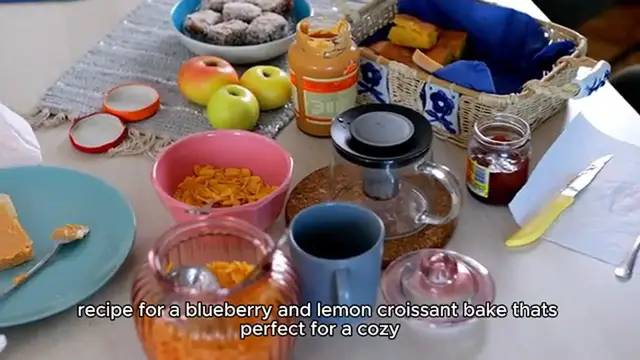 Video thumbnail for Blueberry & lemon croissant bake Recipe