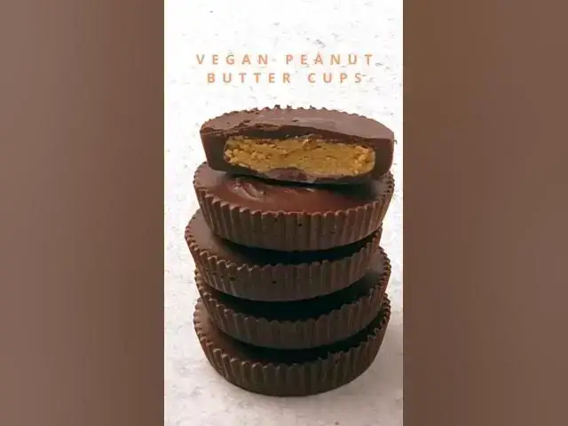 'Video thumbnail for Vegan Peanut Butter Cups Recipe #candy #veganrecipes'
