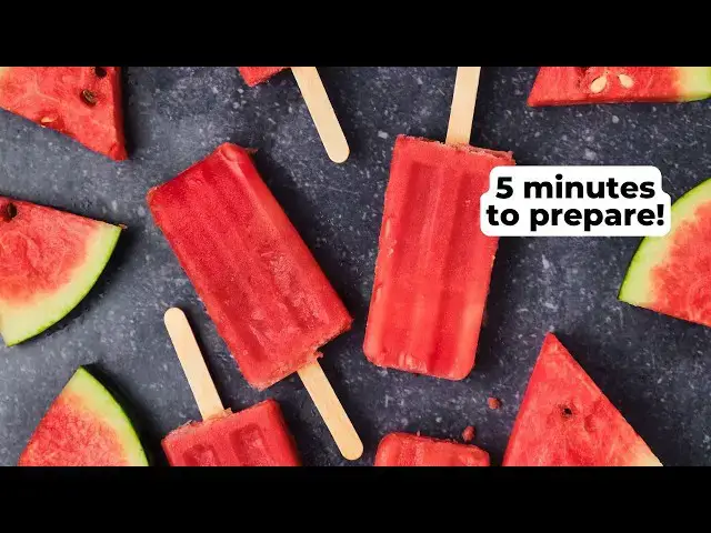 Video thumbnail for Easy Watermelon Lime Popsicles Recipe