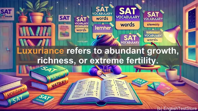 Video thumbnail for 5000 Must Know SAT Vocabulary - Luxuriance: Exploring Abundant Growth and Richness