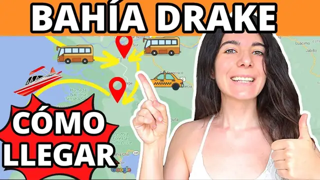Video thumbnail for Costa Rica 🚗🚗 Cómo llegar a Bahía Drake en traslado, bus, barco y coche